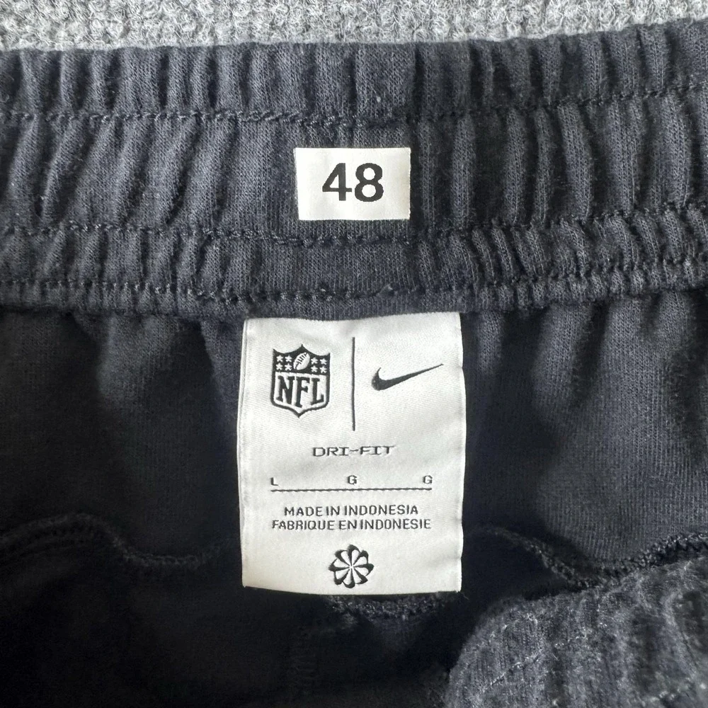 New Orleans Saints Pants Men L Black NFL Football Nike Dri-FIT Sweatpants Issue